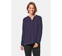 Moderne Druckbluse in legerer Form bunt 38