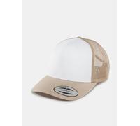 moderne Flexfit Unisex Cap Mesh 360 g/m² mit Baumwolle Beige/Weiß