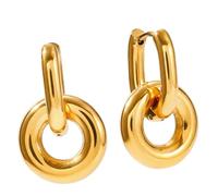 Moderne Gestapelte Creolen Aus Edelstahl Eleganter Bequemer Schmuck Für Damen Mehrlagige Creolen