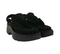 Moderne KEEN UNEEK PLT Tassel Unisex Leder Plateau-Sandalen – Stylische Freizeitsandalen mit innovativem Zwei-Kordel-Design 1030336 Schwarz 42