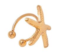 Moderne Statement Ohrringe, förmiger Ohrclip, handgefertigter Schmuck, geeignet für lässige oder formelle Kleidung, sternförmige Ohrringe aus Legierung