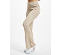 Urban Classics Ladies Rib Knit Bootcut Leggings in Gr. S in Beige