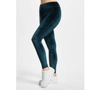 Urban Classics Damen Leggings High Waist Velvet Petrol Größe L