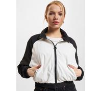 Urban Classics Damenjacke Short Raglan Crinkle Batwing Gr. S Schwarz/Weiß