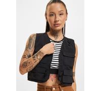 Urban Classics TB3633 Ladies Short Tactical Vest, Größe:S, Farbe:Black