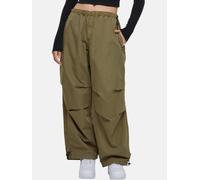 Urban Classics Ladies Cotton Parachute Pants Stoffhose oliv in XL