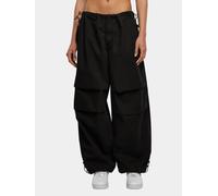 Stoffhose URBAN CLASSICS "Urban Classics Damen Ladies Cotton Parachute Pants" Gr. L, US-Größen, schwarz (black) Damen Hosen (25758242-L) black