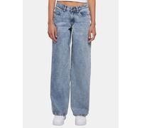 moderne Urban Classics Damen Jeans Reißverschluss Taschen mit Baumwolle Blau 28