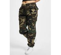 URBAN CLASSICS Cargohose »Ladies High Waist Camo Cargo Pants«, tarnfarben