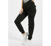 moderne URBAN CLASSICS Damen Jeans Stretch Reißverschluss Taschen mit Baumwolle Schwarz 32
