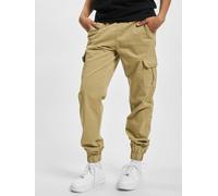 Urban Classics Ladies High Waist Cargo Jogging Pants Frauen in Gr. XL in Beige