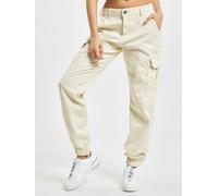 moderne Urban Classics Damen Jeans Stretch Taschen 320 g/m² mit Baumwolle Ecru-Weiß 33