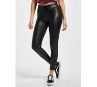 Urban Classics Damen-Leggings Imitationsleder Schwarz 4XL