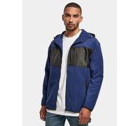 Winterjacke URBAN CLASSICS "Urban Classics Herren Hooded Micro Fleece Jacket" Gr. S, blau (spaceblue) Herren Jacken (78428335-S) spaceblue