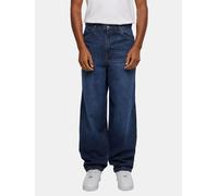 Urban Classics Herren Jeans Heavy Ounce Baggy Fit Jeans, Loose Fit Jeans für Männer, Weites Bein, Stone washed, new dark blue washed, 30