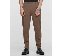 Chinos URBAN CLASSICS "Urban Classics Cropped Interlock Jogg Chino", Herren, Gr. XL, US-Größen, chalkbraun, 60% Baumwolle, 40% Polyester, unifarben, normal, Hosen (36484346-XL) chalkbraun