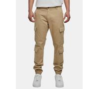 Urban Classics Double Cargo Twill Jogging Pants in Gr. 30 in Beige