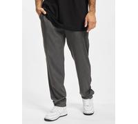 Stoffhose URBAN CLASSICS "Urban Classics Herren Tapered Jogger Pants", Herren, Gr. S, US-Größen, grau, 75% Polyester, 19% Viskose, 6% Elasthan, unifarben, normal, Hosen Stoffhose (25352810-S) grau
