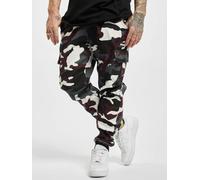 Urban Classics Herren Cargohose Camo Cargo Jogging 2.0 – 98%Baumwolle/2%Elasthan, Gr.30, Wine Camo