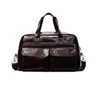 Moderne Workout-Reisetasche, geräumiger Innenraum, mehrere Aufbewahrungsfächer, praktische PU-Konstruktion, bequemer Schultergurt, wasserabweisend, Turnbeutel für den Außenbereich, coffee, Mass Beauty