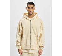 moderner DEF Herren Hoodie Kordelzug Reißverschluss mit Baumwolle Beige S