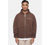 Sweatjacke DROPSIZE "Dropsize Herren Super Heavy Oversized Zip-Hoodie", Herren, Gr. XS, chocolatebraun, 70% Baumwolle, 30% Polyester, Sweatjacken Sweatjacke (61756903-XS) chocolatebraun