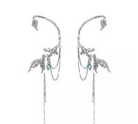 Moderner Fischschwanz Ohrknochen Clip Legierung Quasten Schmuck Kein Piercing Erforderlich Komfort Beim Tragen Eleganter Fischschwanz Clip