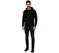 Kapuzensweatshirt RUSTY NEAL "Knitwear", Herren, Gr. XXL, schwarz, 70% Polyacryl, 30% Baumwolle, unifarben, normal, ohne Ausschnitt, Sweatshirts, mit praktischem Reißverschluss (39732200-XXL) schwarz