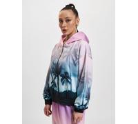 moderner Just Rhyse Damen Hoodie Reißverschluss Rippbündchen Flieder-Violett L