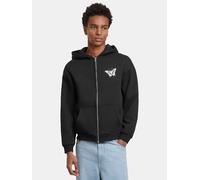 Kapuzenpullover "Upscale by Mister Tee Let‘s Get Lost Fluffy Zip Hoody", Herren, Gr. XL, schwarz, 70% Baumwolle, 30% Polyester, UPSCALE BY MISTER TEE, Pullover Kapuzenpullover (18044165-XL) schwarz