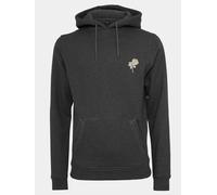 moderner Mister Tee Herren Hoodie Kordelzug Rippbündchen 300 g/m² mit Baumwolle Anthrazit XS