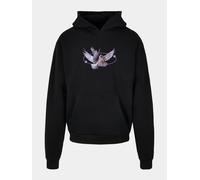 moderner Mister Tee Herren Hoodie Rippbündchen Kapuze 460 g/m² mit Baumwolle Schwarz L
