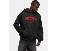 moderner Mister Tee Herren Hoodie Rippbündchen Kapuze 460 g/m² mit Baumwolle Schwarz XL