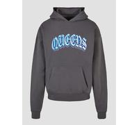 moderner Mister Tee Herren Hoodie Rippbündchen Kapuze mit Baumwolle Grau M