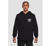 moderner Mister Tee Herren Hoodie Taschen Kapuze 300 g/m² mit Baumwolle Schwarz 3XL