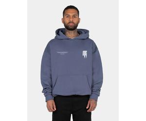 moderner MJ Gonzales Herren Hoodie große Kapuze Rippbündchen 460 g/m² mit Baumwolle Blau L