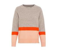 moderner Pullover mit Blockstreifen