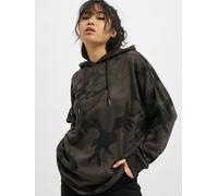 moderner Urban Classics Damen Hoodie Kordelzug Rippstrick 250 g/m² mit Baumwolle Camouflage XS