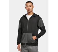 Sweatjacke URBAN CLASSICS "Urban Classics Herren Oversized Patch Zip Hoody" Gr. S, schwarz (black, charcoal) Herren Sweatjacken (55065468-S) black, charcoal