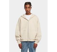 moderner Urban Classics Herren Hoodie Reißverschluss Rippbündchen 300 g/m² mit Baumwolle Beige XXL