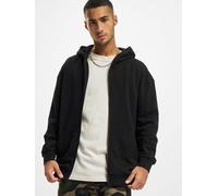 moderner Urban Classics Herren Hoodie Reißverschluss Rippbündchen 305 g/m² Schwarz S