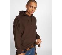 moderner URBAN CLASSICS Herren Hoodie Rippbündchen Kapuze 380 g/m² mit Baumwolle Braun L
