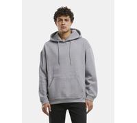 moderner URBAN CLASSICS Herren Hoodie Rippbündchen Kapuze mit Baumwolle Grau S