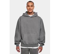 moderner Urban Classics Herren Hoodie Rippstrick Rippbündchen 470 g/m² mit Baumwolle Grau XL