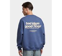 modernes Another Cotton Lab Herren Sweatshirt mit Baumwolle Blau XL