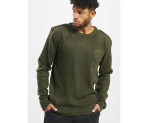 modernes Brandit Herren Sweatshirt Klettverschluss Khaki 3XL