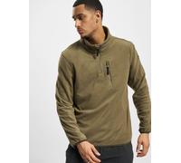 modernes Brandit Herren Sweatshirt Reißverschluss Stretch Khaki 6XL