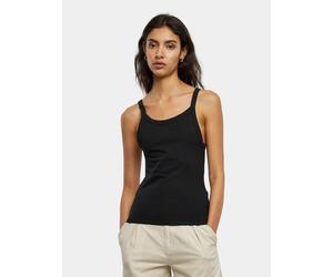 modernes Build Your Brand Damen T-Shirt Stretch Slim Fit 180 g/m² mit Baumwolle Schwarz XXL