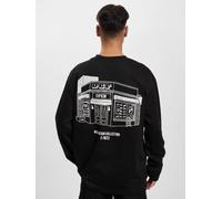 modernes DEF Herren Sweatshirt mit Baumwolle Schwarz L