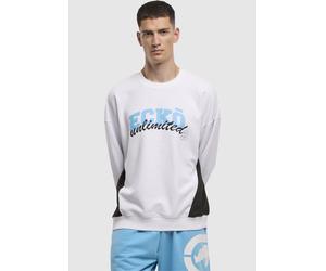 modernes Ecko Unltd. Herren Sweatshirt Rippbündchen mit Baumwolle Weiß 4XL